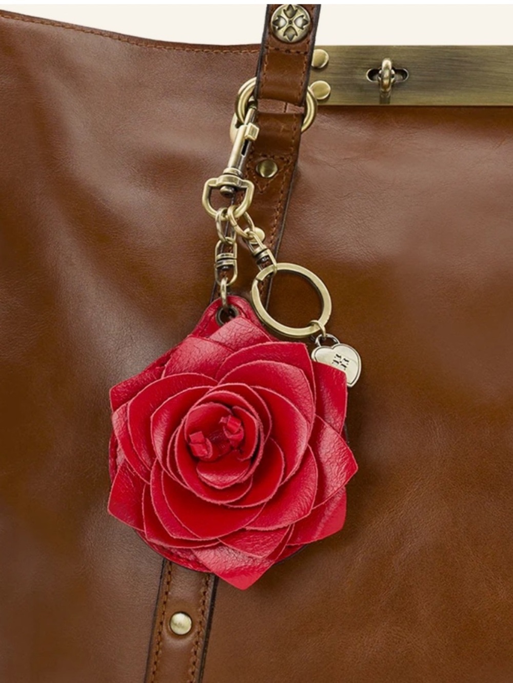 Patricia Nash Parisian Rose mirror bag charm NWT - Picture 2 of 10